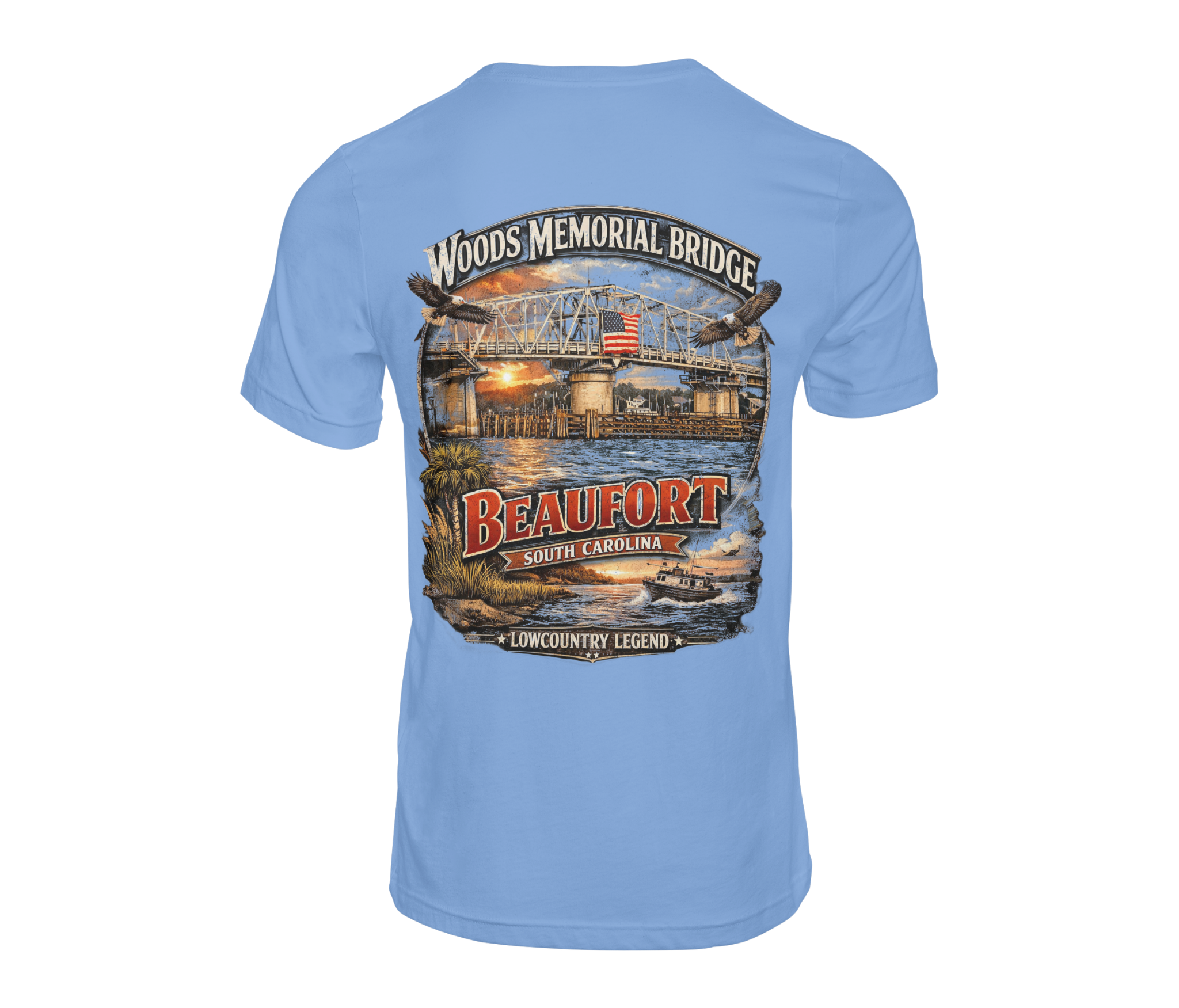 Woods Memorial Bridge Tee — Beaufort, SC