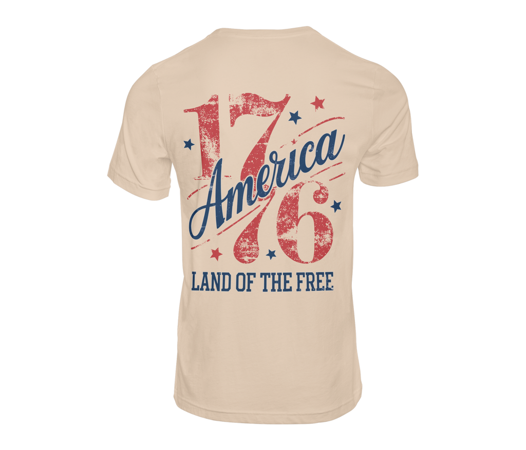 America 1776 Land of the Free Tee