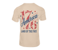 America 1776 Land of the Free Tee