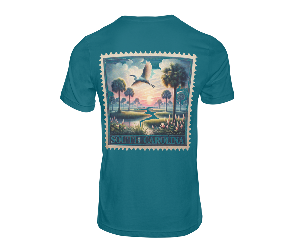 South Carolina Marsh Stamp Tee