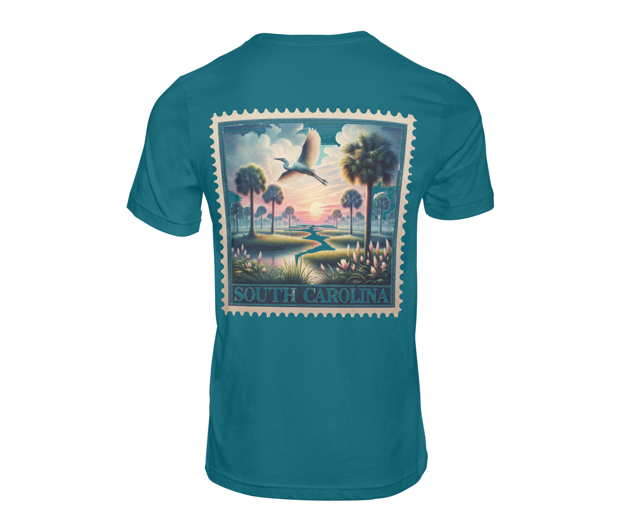 South Carolina Marsh Stamp Tee
