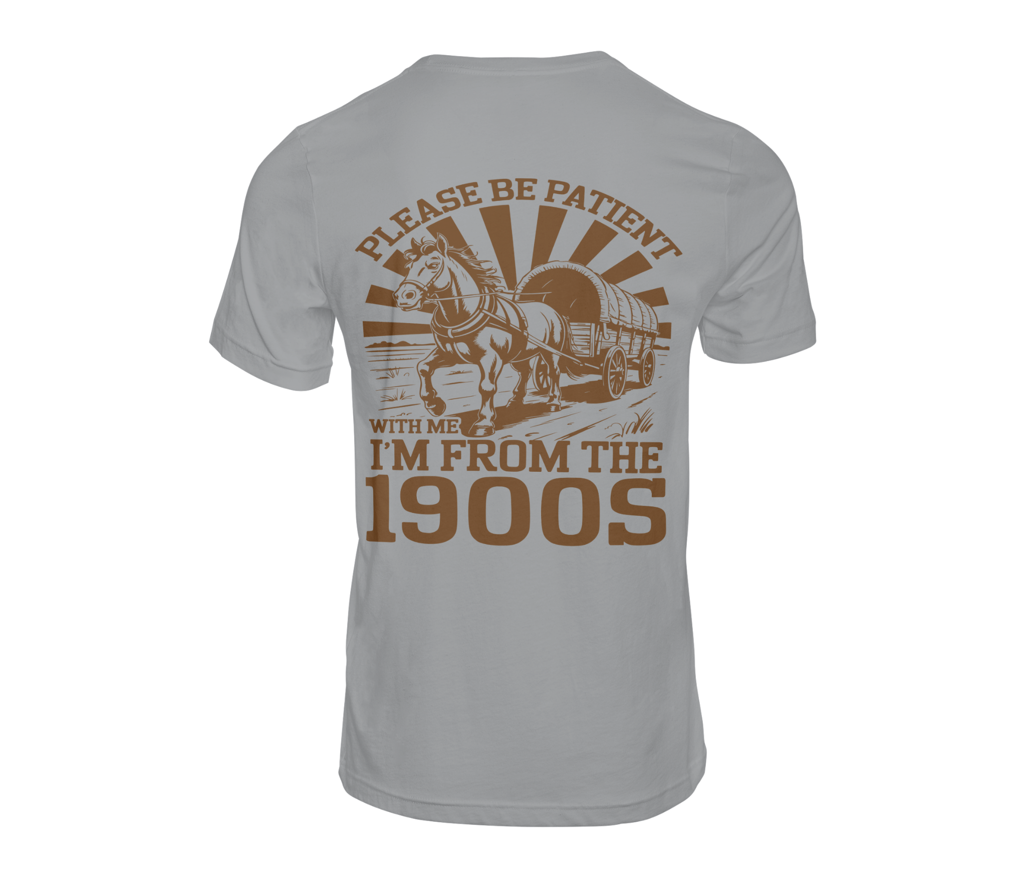 Please Be Patient I'm From the 1900s Tee — Silver